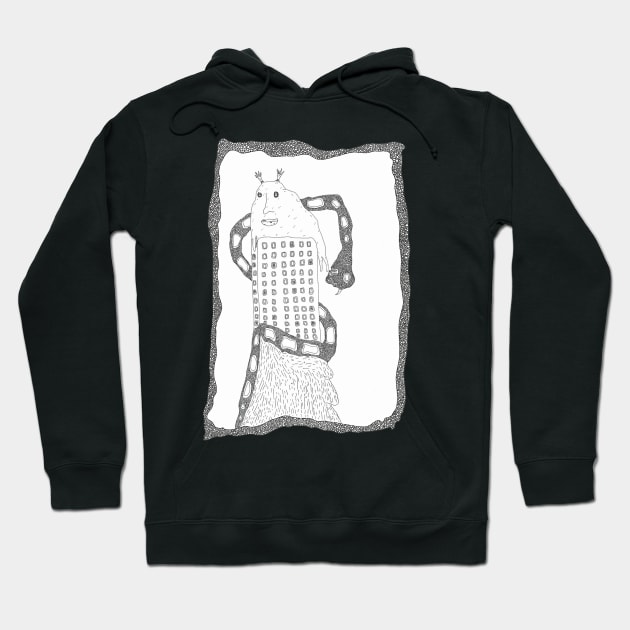 Totem pole creatures Hoodie by The Cloud Gallery